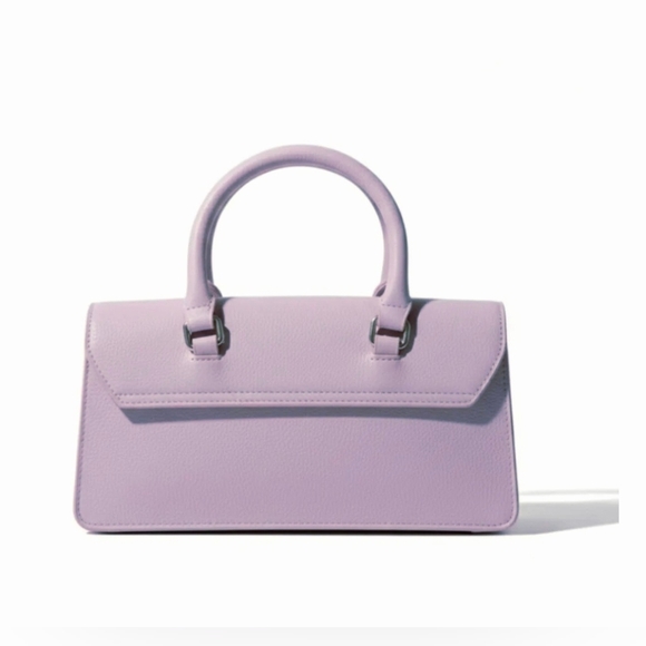 Steve Madden Galactic Lilac Compact Handbag With Chain Accent - Picture 3 of 13